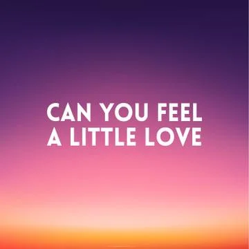 Square blurred background - sunset colors With motivating quote Stock-Illustration