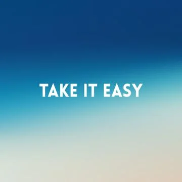 Square blurred background - sunset colors With motivating quote Stock-Illustration