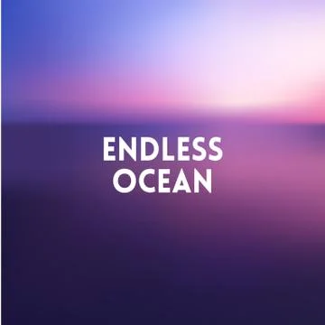 Square blurred background - sunset colors With motivating quote Stock Illustration