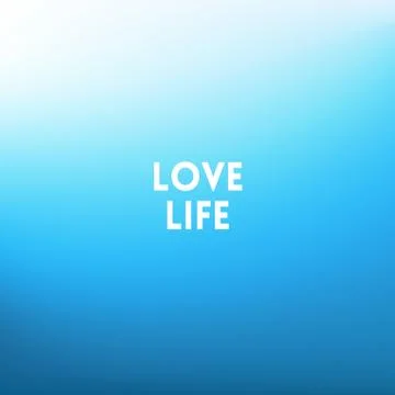 Square blurred background - sunset colors With motivating quote Stock Illustration