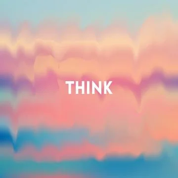 Square blurred background - sunset colors With motivating quote Stock Illustration