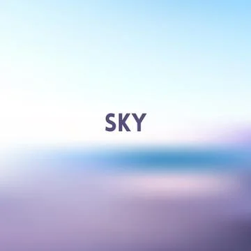 Square blurred background - sunset colors With motivating quote Stock Illustration