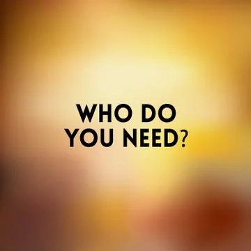 Square blurred background - sunset colors With motivating quote Stock Illustration