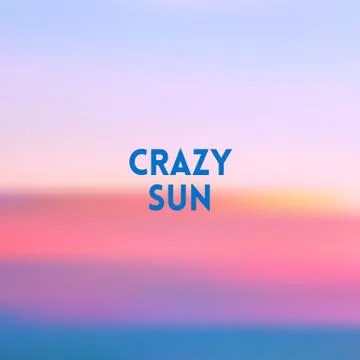 Square blurred background - sunset colors With motivating quote Stock Illustration