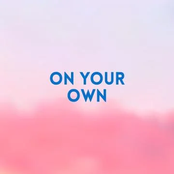 Square blurred background - sunset colors With sign cotton candy Stock Illustration
