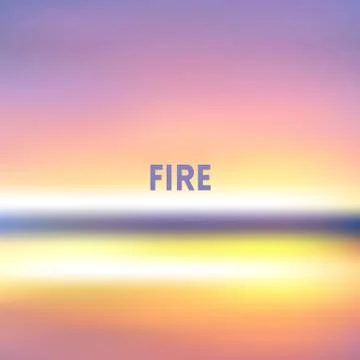 Square blurred background - sunset colors With motivating quote Stock-Illustration