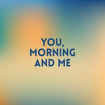 Square blurred golden background - sunset colors With motivating quote Stock Illustration