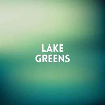 Square blurred green trees spring background - with motivating quote Illustrazione stock