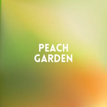 Square blurred orange green background - with motivating quote Stock Illustration