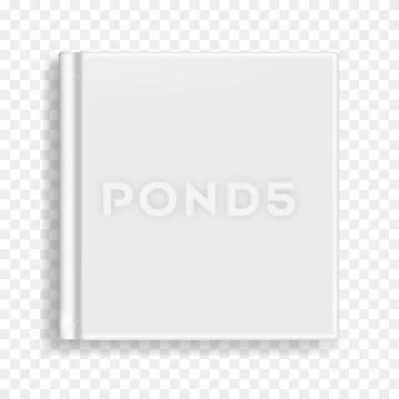 Square book, notebook or organizer cover template Stock Illustration