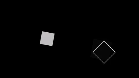 Square box geometric frame graphic design element Stock Footage 347737120