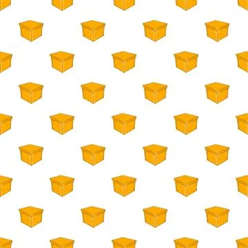 Square box pattern, cartoon style Stock Illustration