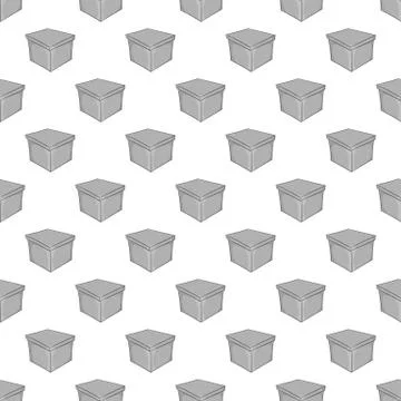 Square box seamless pattern Stock Illustration