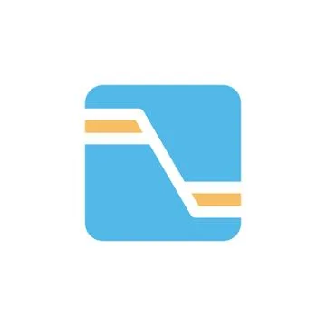 Square box shape style modern icon logo vector イラスト素材