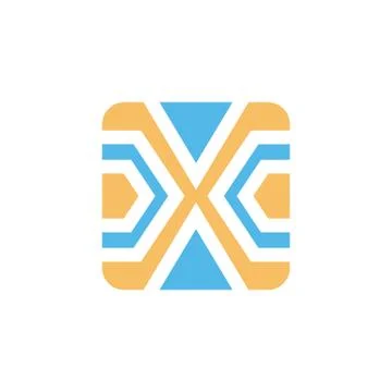 Square box shape style modern icon logo vector イラスト素材