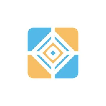 Square box shape style modern icon logo vector 스톡 일러스트