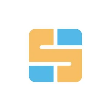 Square box shape style modern icon logo vector イラスト素材