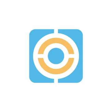 Square box shape style modern icon logo vector 스톡 일러스트