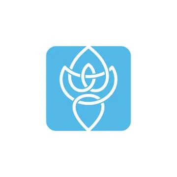 Square box shape style modern icon logo vector イラスト素材
