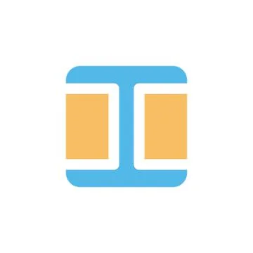Square box shape style modern icon logo vector 스톡 일러스트