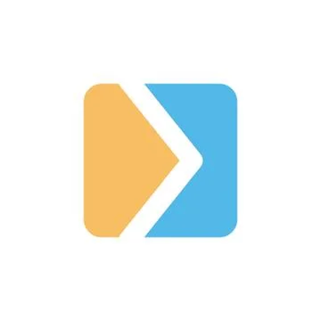 Square box shape style modern icon logo vector イラスト素材
