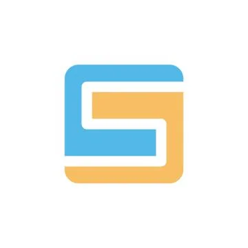 Square box shape style modern icon logo vector イラスト素材