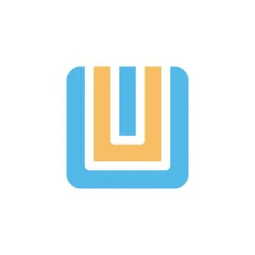 Square box shape style modern icon logo vector 스톡 일러스트
