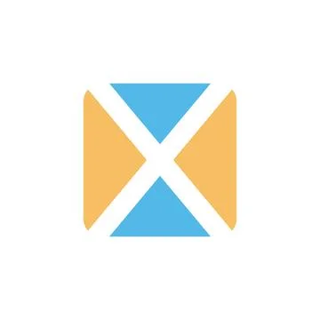 Square box shape style modern icon logo vector イラスト素材