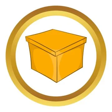Square box vector icon Stock Illustration