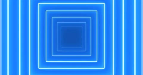 Square boxes animating in and out appear to disappear glowing bg. Rectangle.. Illustrazione stock