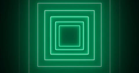 Square boxes animating in and out appear to disappear glowing bg. Rectangle.. Stock Illustration