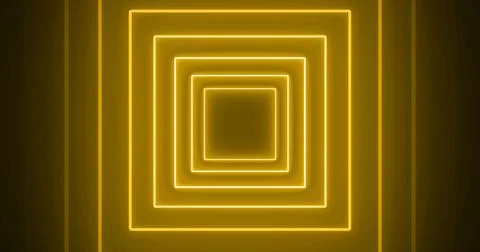 Square boxes animating in and out appear to disappear glowing bg. Rectangle.. Stock Illustration
