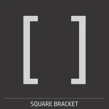 Square Bracket icon Stock Illustration