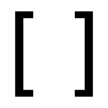 Square Bracket icon Stock Illustration