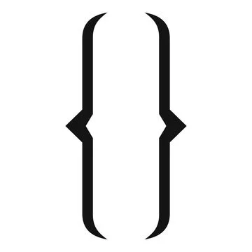 Square bracket showing coding and programming Stock-Illustration