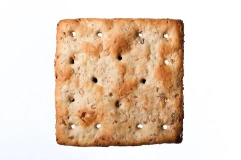 Square bran cracker Stock Photos