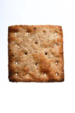 Square bran cracker Stock Photos