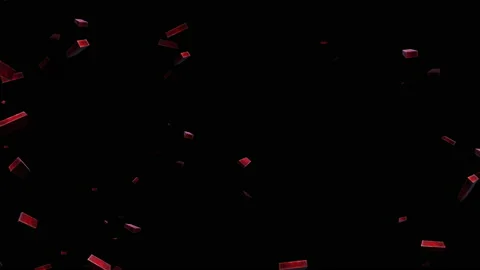 Square bricks particle loop animation Stock Footage 162020252