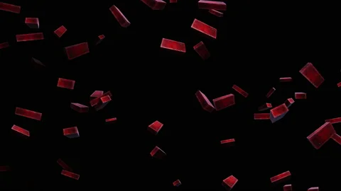 Square bricks particle loop animation Stock Footage 162020451
