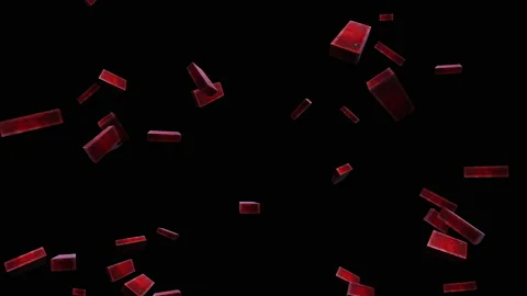 Square bricks particle loop animation Stock Footage 162020726