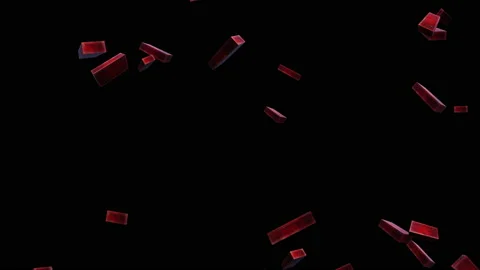 Square bricks particle loop animation Stock Footage 162020778