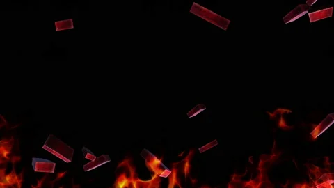 Square bricks particle loop animation Stock Footage 162021814