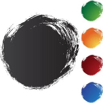 Square brushstrokes Stock Illustration