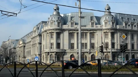 Square of Bucharest 스톡 동영상 53808374