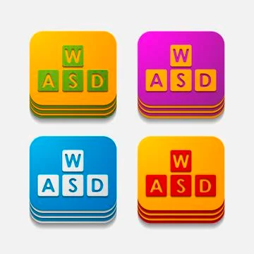 Square button: keypad Stock Illustration