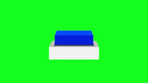 Square Button Press Animation Green Screen Icon 4K 库存影片 334785847