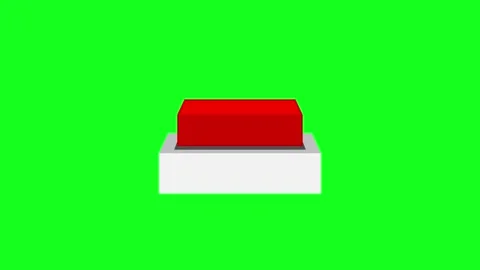 Square Button Press Animation Green Screen Icon 4K Stock Footage 334785851