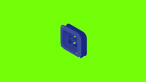 Square button shirt icon animation Stock Footage 153585296