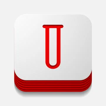 Square button: tube Stock Illustration