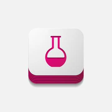 Square button: tube Stock Illustration